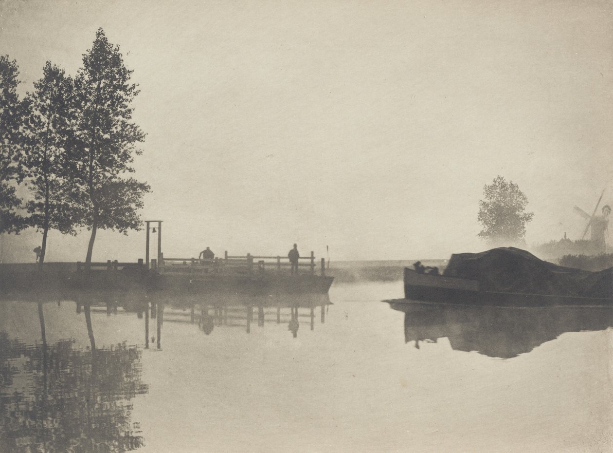 Buckenham Ferry,1890-1891, nyomtatva 1893 (fénykép) alkotó: Peter Henry Emerson