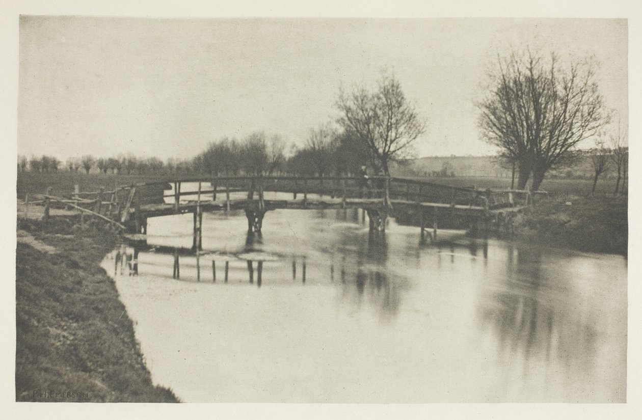 Gyaloghíd a Gesztenye közelében alkotó: Peter Henry Emerson