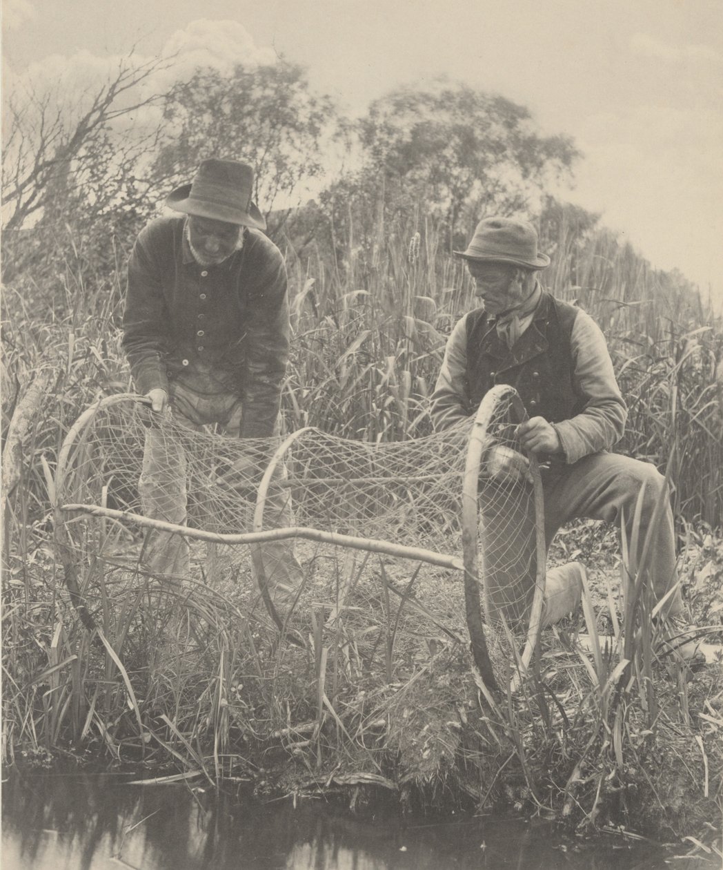 A Bow-Net felállítása alkotó: Peter Henry Emerson