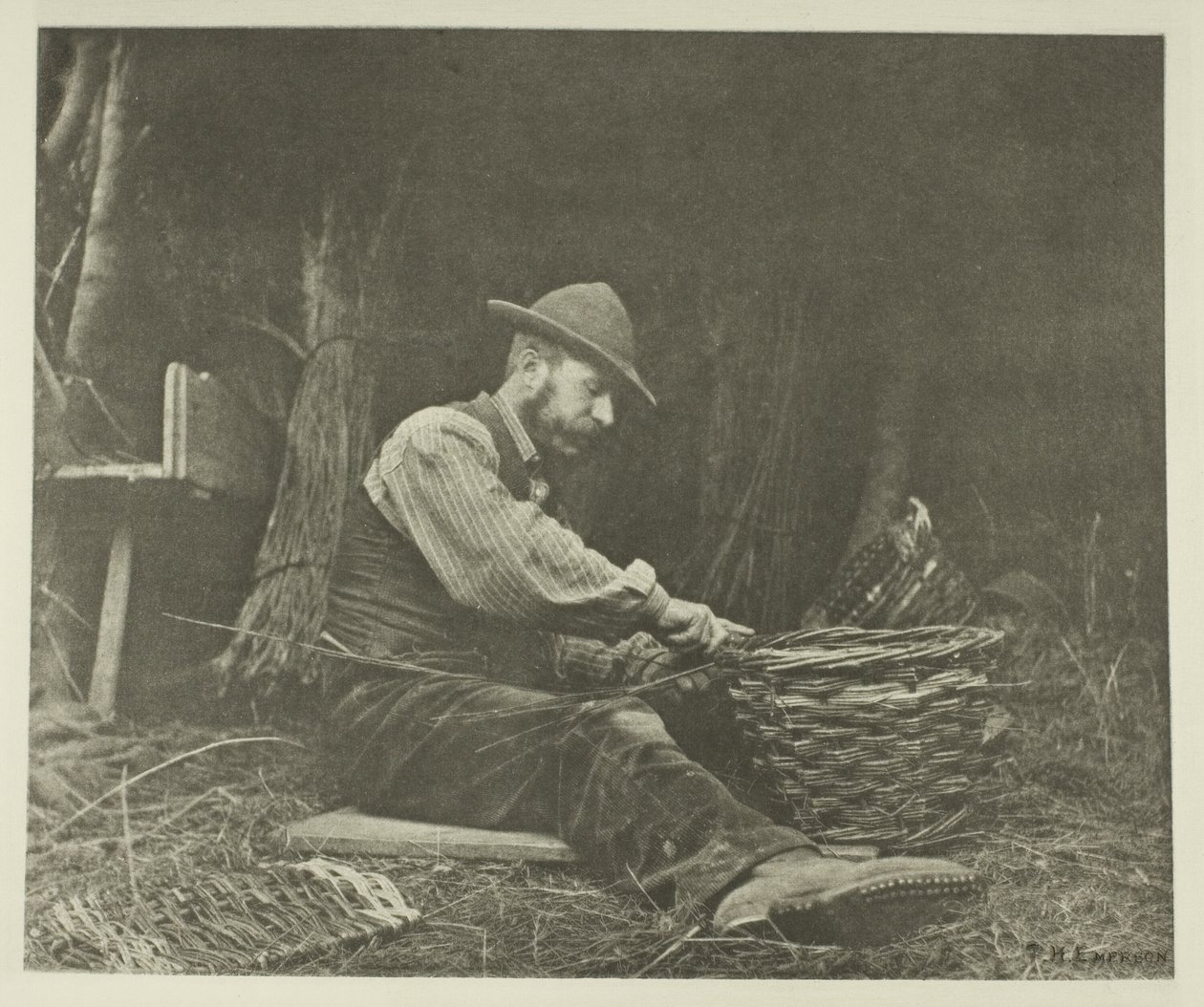The Basket-Maker (Norfolk) alkotó: Peter Henry Emerson