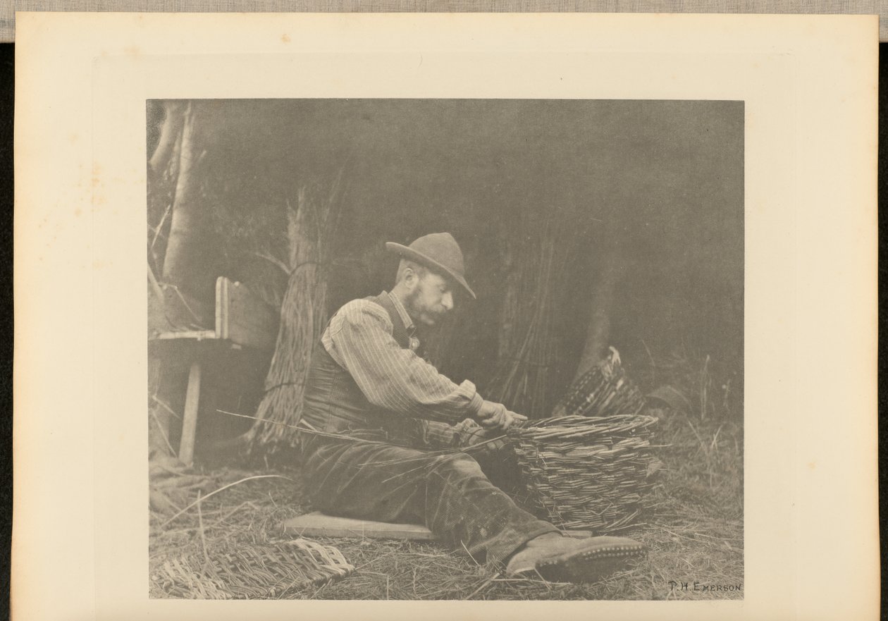 A KosárKészítő. [Norfolk.] alkotó: Peter Henry Emerson
