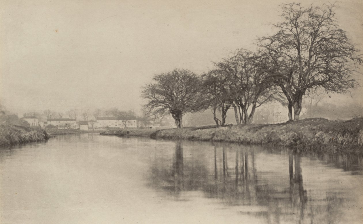 Falu a folyó mellett alkotó: Peter Henry Emerson