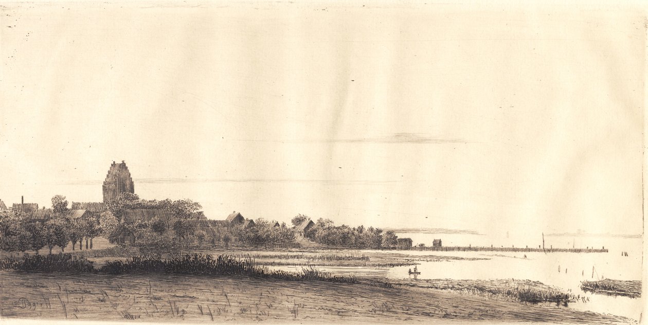 Esti táj Stubbekøbingből alkotó: Peter Vilhelm Ilsted