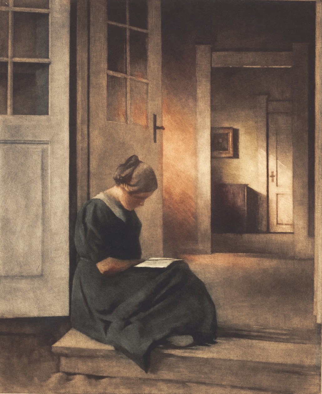 A kertajtóban alkotó: Peter Vilhelm Ilsted