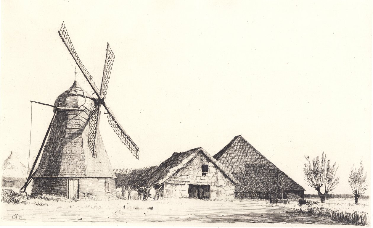 Malom és téglagyár alkotó: Peter Vilhelm Ilsted