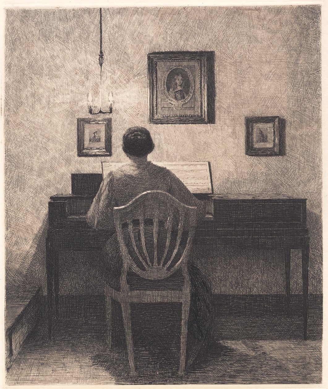 Játszó hölgy alkotó: Peter Vilhelm Ilsted