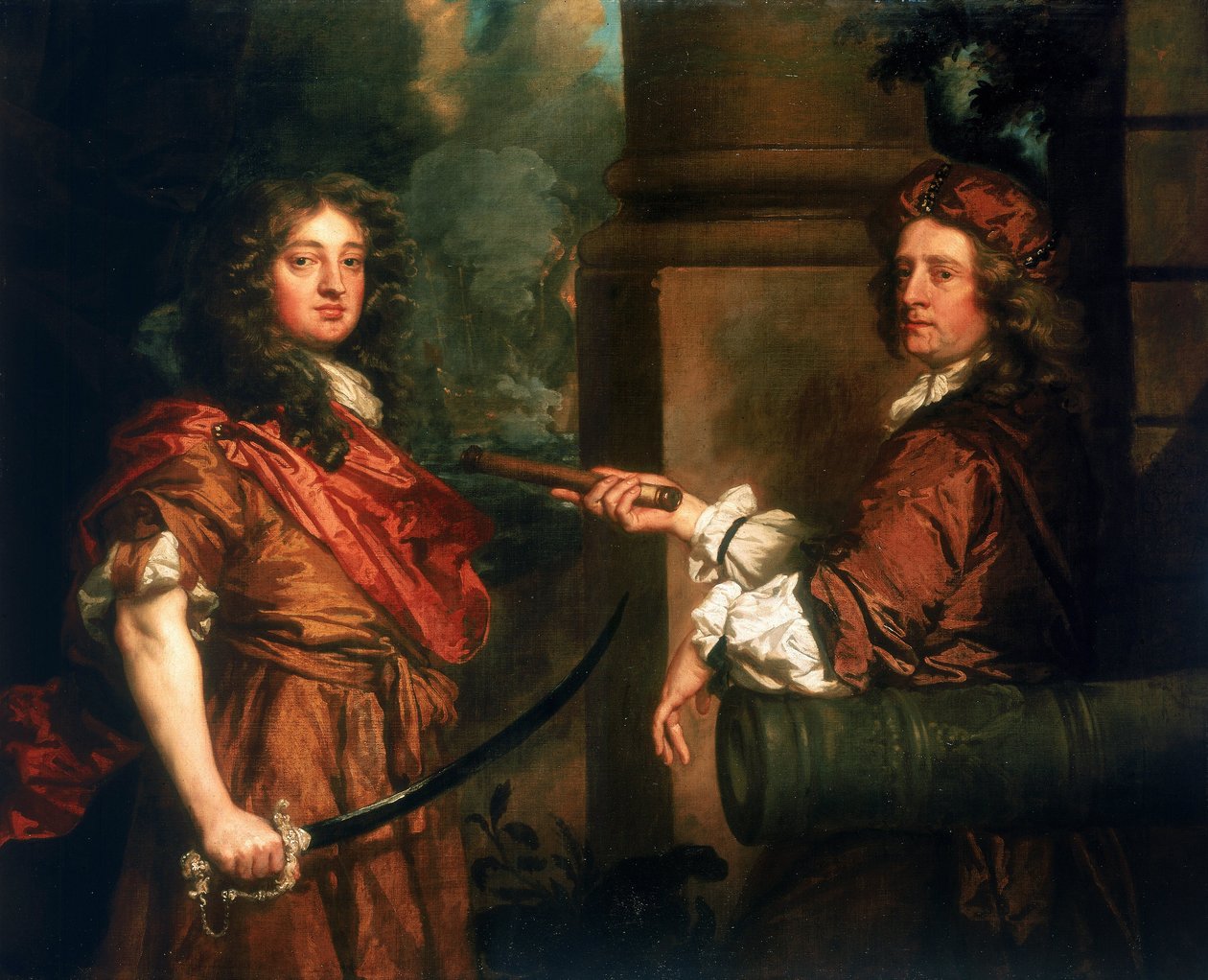 Sir Frescheville Holles kettős portréja alkotó: Peter Lely