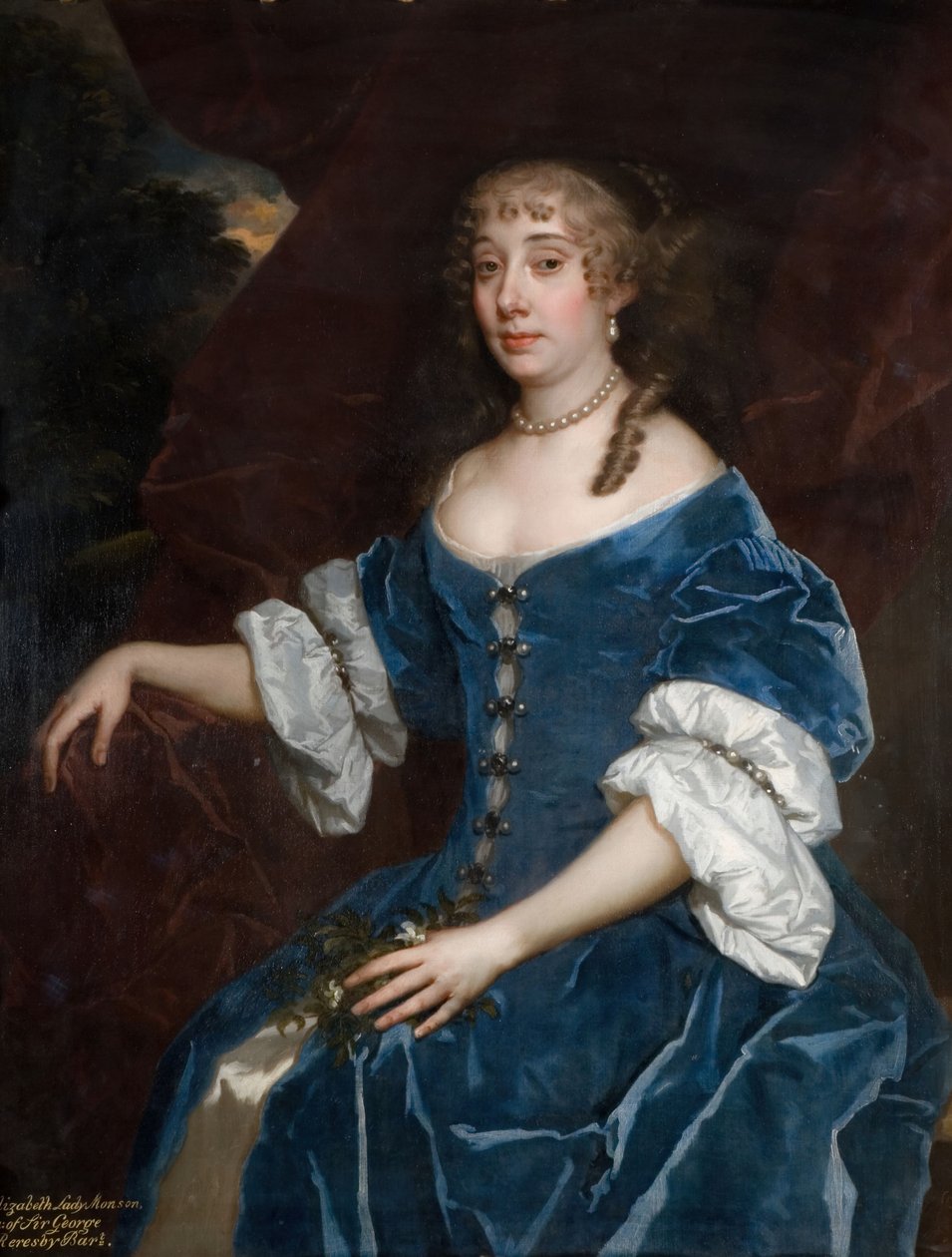 Elizabeth Lady Monson portréja, 1680. alkotó: Peter Lely