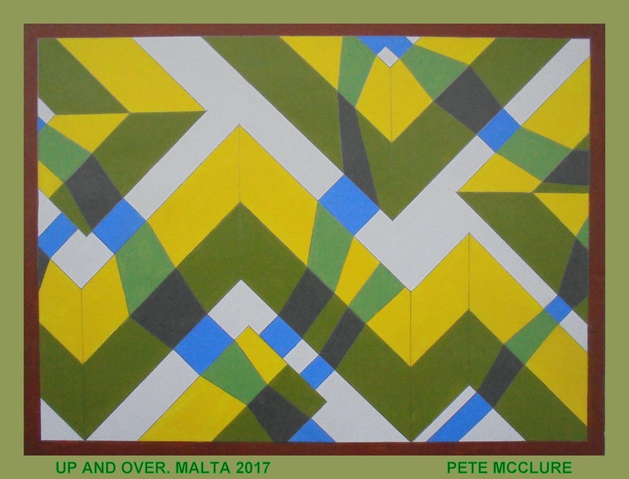 UP AND OVER, 2017, AKRIL PAPÍRRA alkotó: Peter McClure