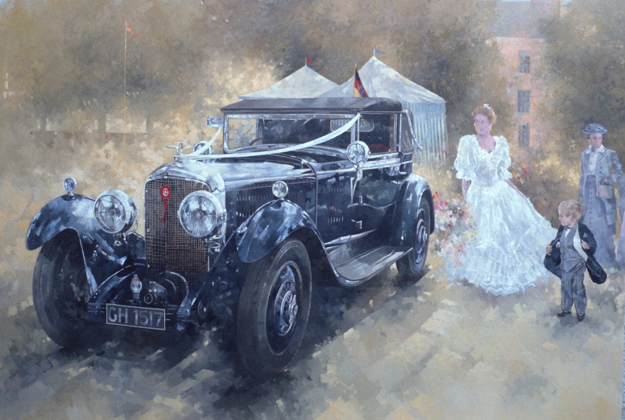 Bentley és menyasszony (olaj, vászon) alkotó: Peter Miller
