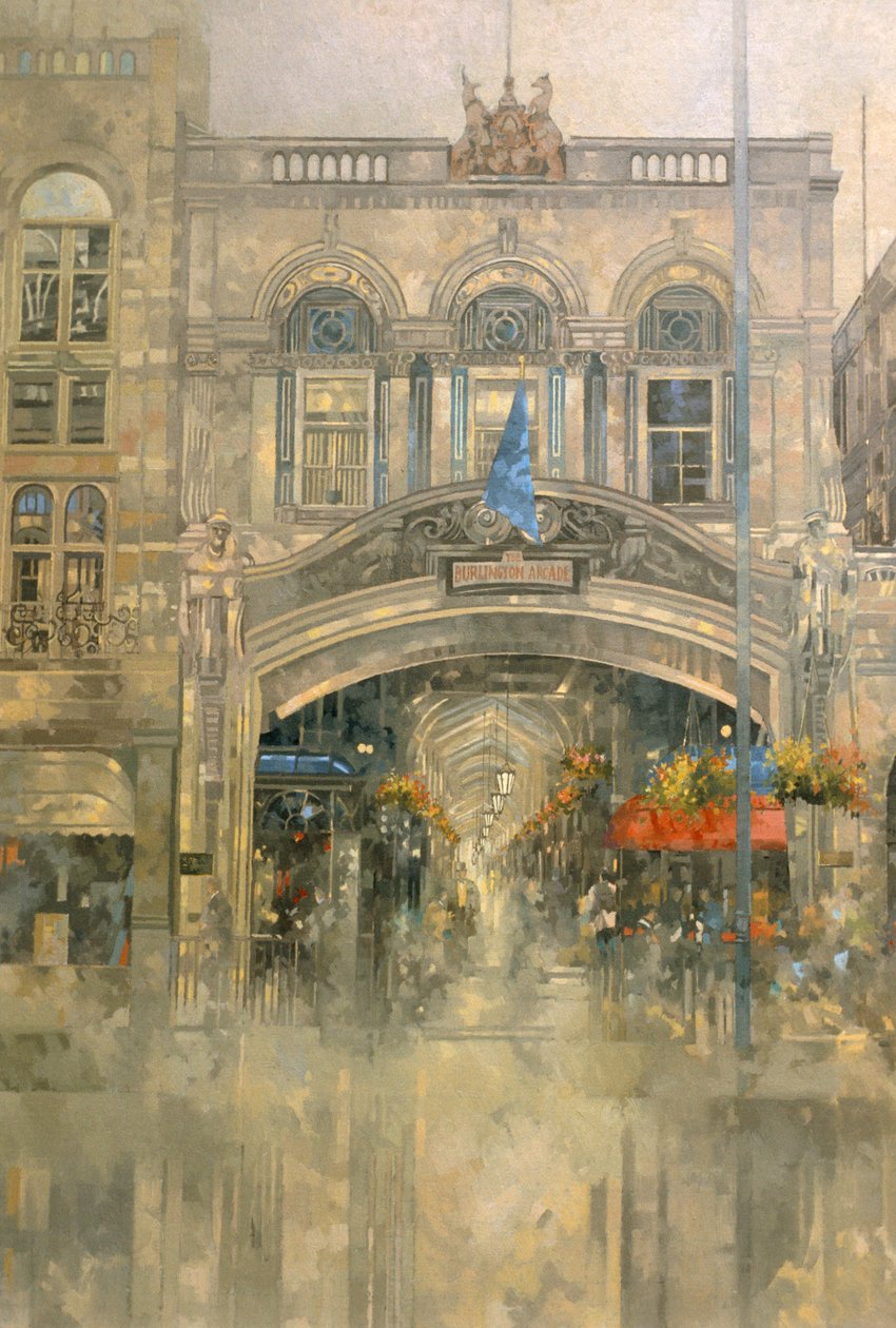 Burlington Arcade (olaj, vászon) alkotó: Peter Miller