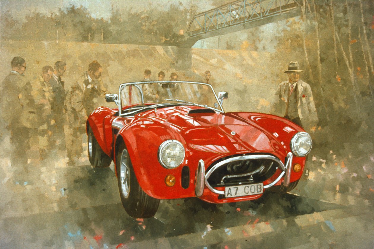Cobra at Brooklands (olaj, vászon) alkotó: Peter Miller