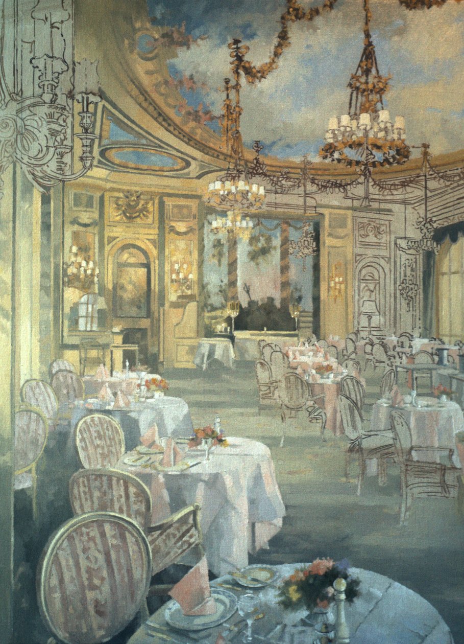 The Ritz étterem (olaj, vászon) alkotó: Peter Miller
