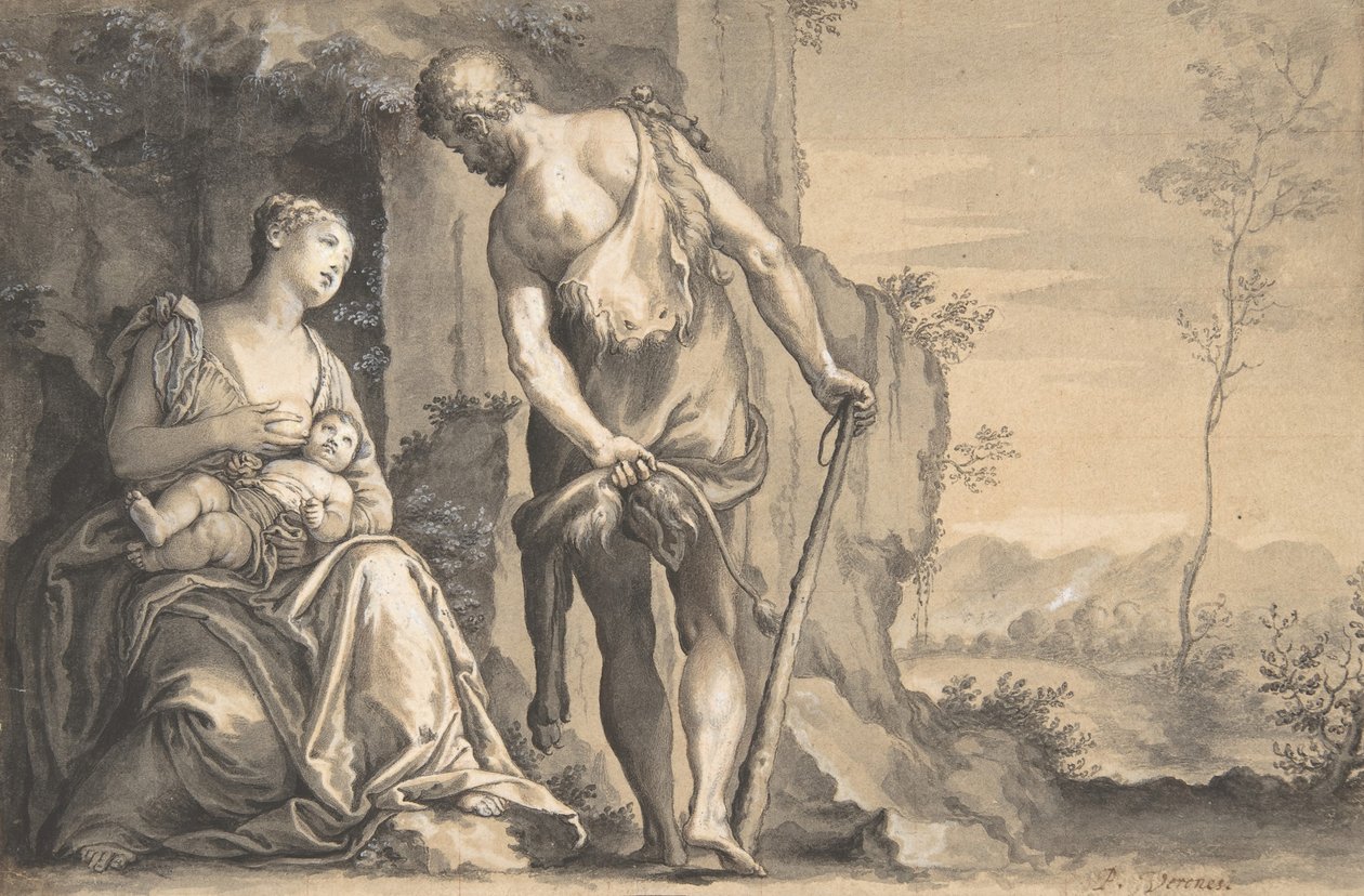 Káin családja, kb. 1638-47. alkotó: Peter Oliver