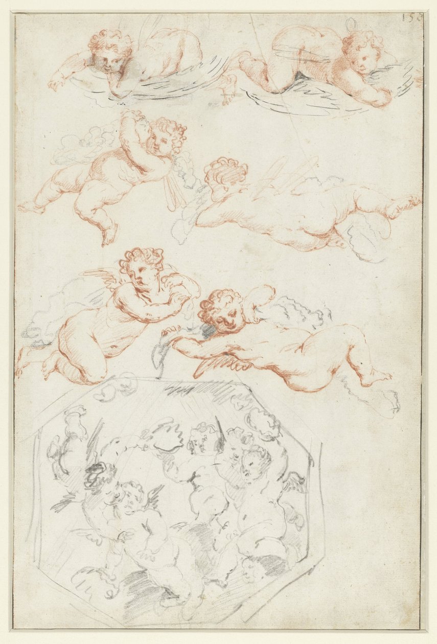 Tanulmányok a puttiról alkotó: Peter Paul Rubens (possibly)