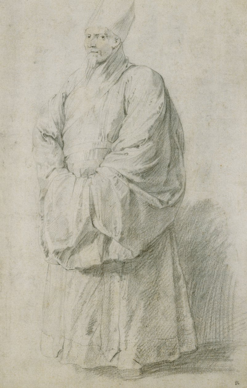 Egy jezsuita misszionárius kínai kosztümben alkotó: Peter Paul Rubens