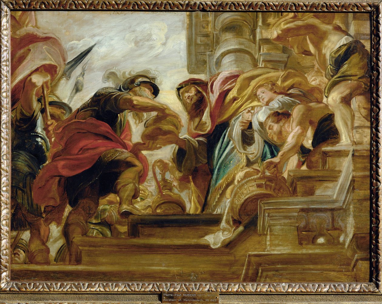 Ábrahám és Melkizedek alkotó: Peter Paul Rubens