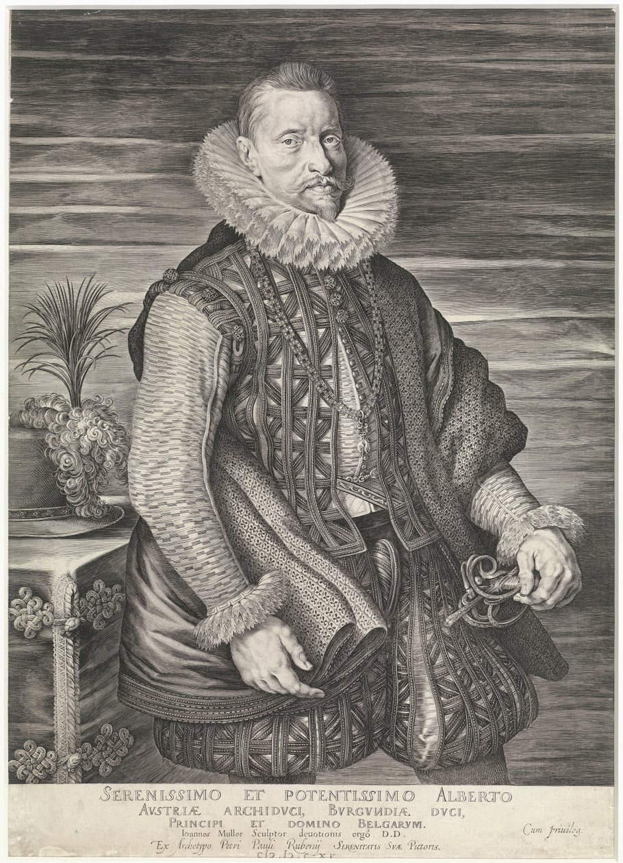 Albert osztrák főherceg (metszet) alkotó: Peter Paul Rubens