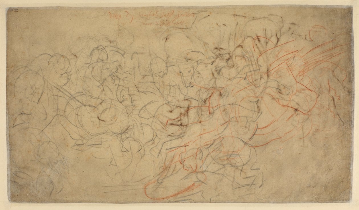 Lovasok csatája (hátoldal) alkotó: Peter Paul Rubens