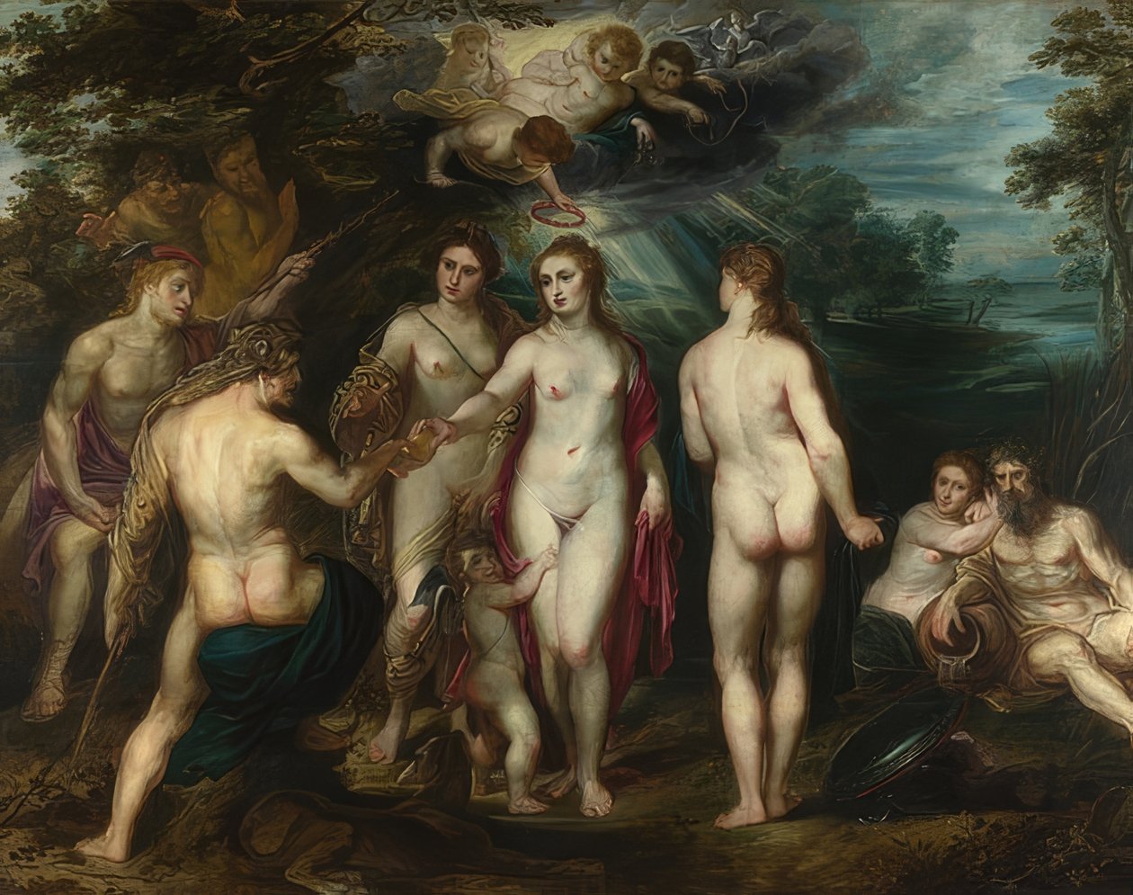 Párizs ítélete. 1597-99 körül alkotó: Peter Paul Rubens