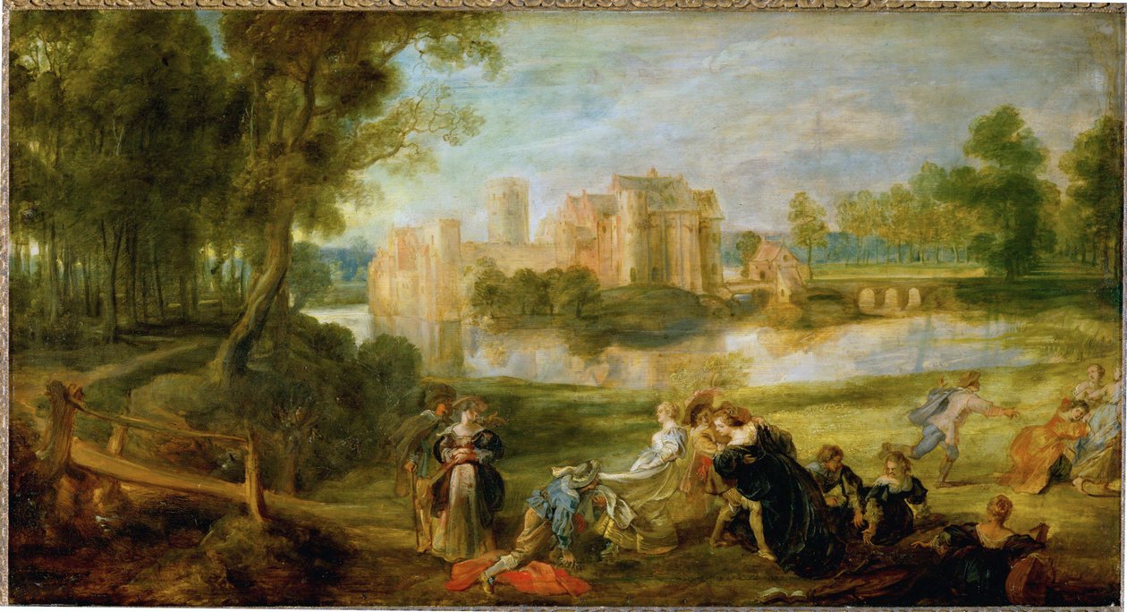 Der Schlosspark, 1635 körül (olaj, tölgyfa) alkotó: Peter Paul Rubens