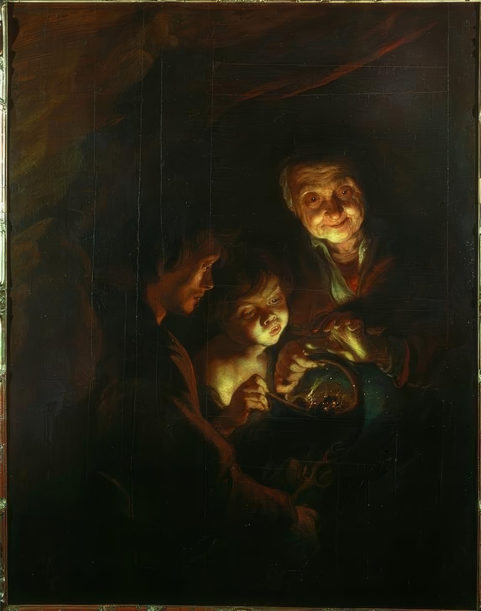 Az öregasszony a tűzhellyel alkotó: Peter Paul Rubens