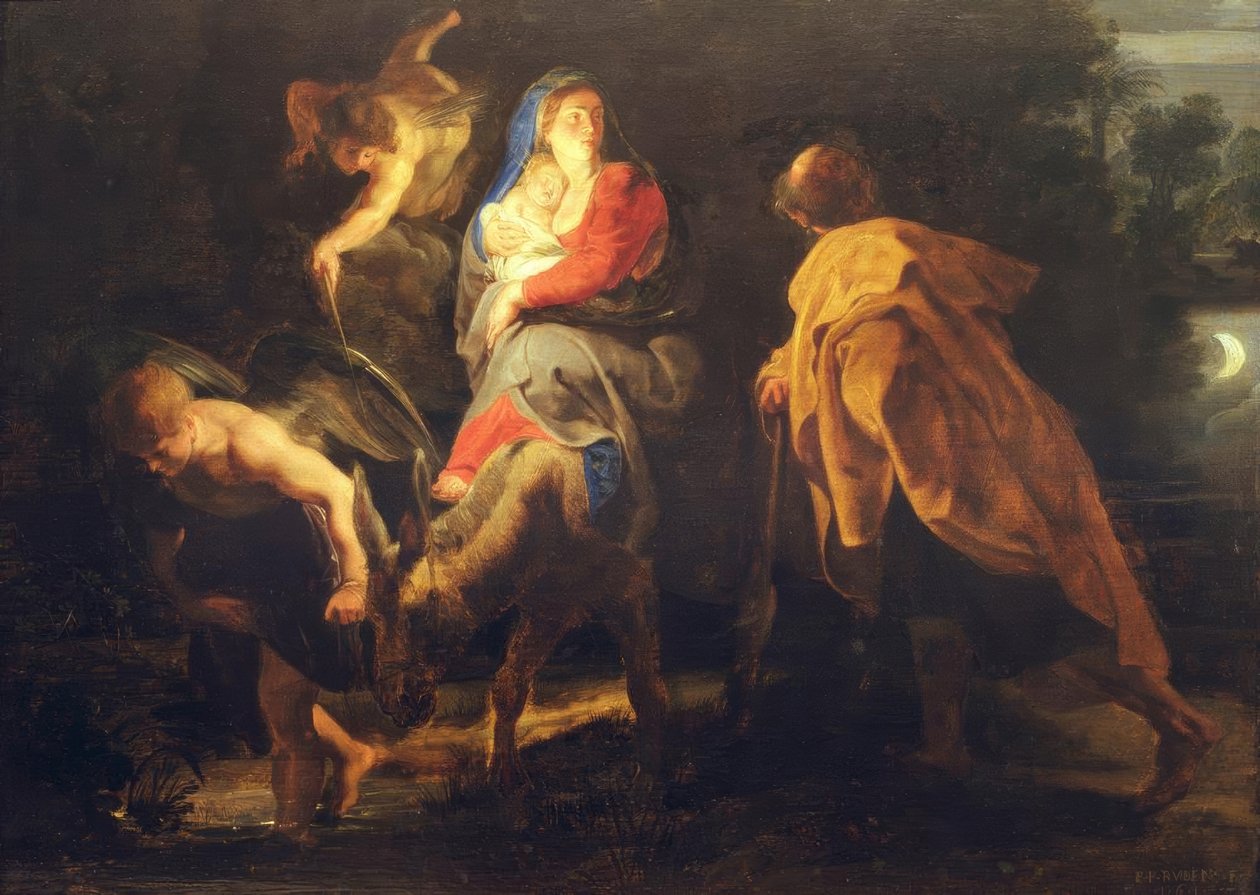 Repülés Egyiptomba alkotó: Peter Paul Rubens