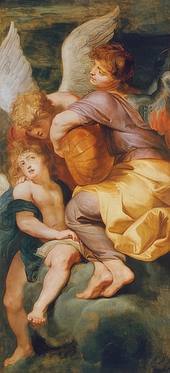 Három angyal zenél. 1615/20 alkotó: Peter Paul Rubens