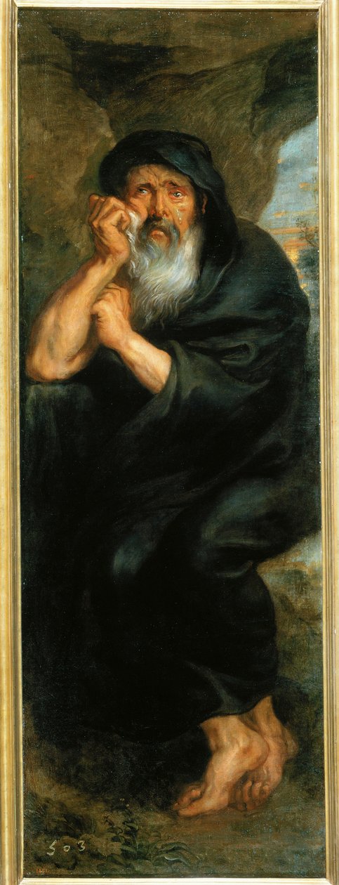 Heraklit, görög filozófus (festmény vászonra) alkotó: Peter Paul Rubens