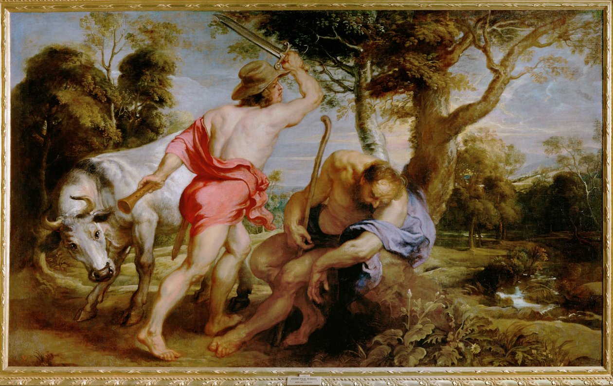 Mercury and Argos (festmény vászonra) alkotó: Peter Paul Rubens