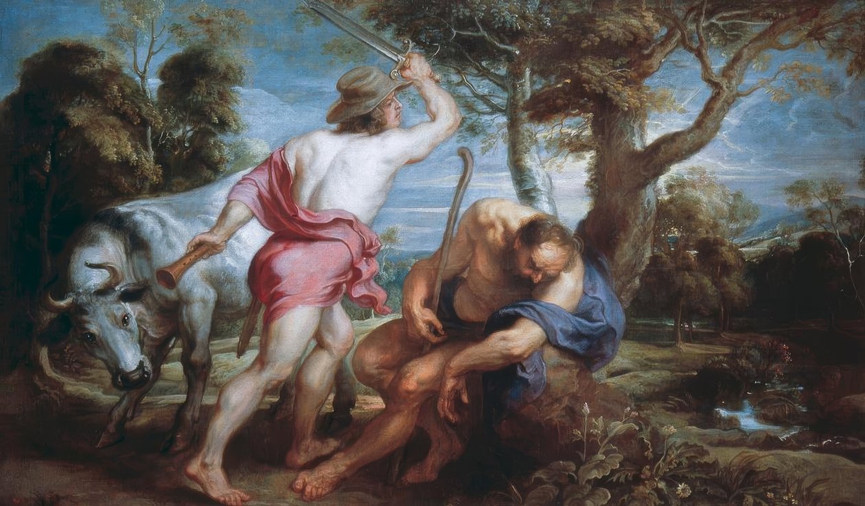 Merkúr és Argus alkotó: Peter Paul Rubens