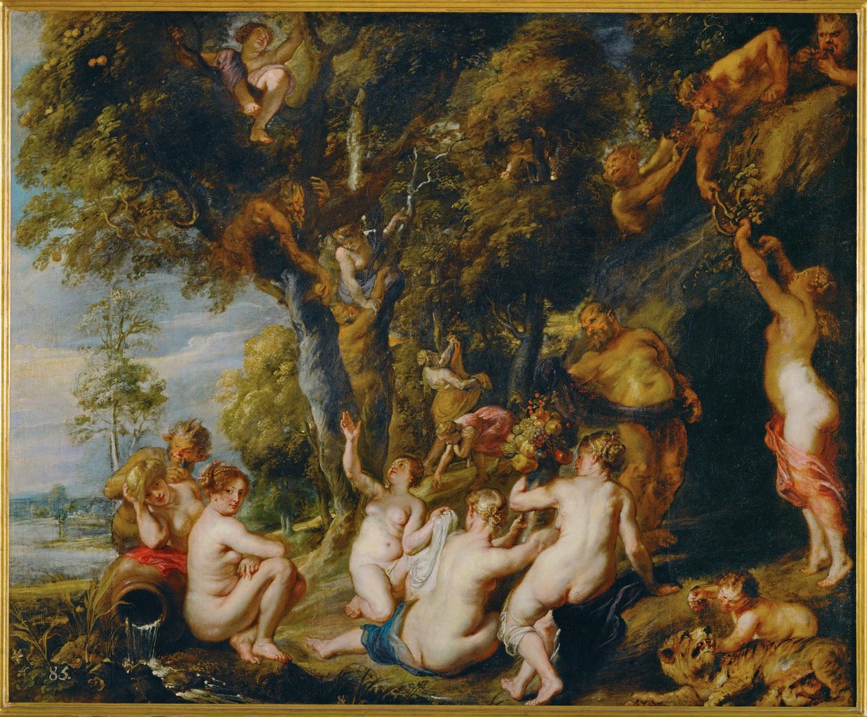 Nymphs and Satyrs (festmény vászonra) alkotó: Peter Paul Rubens