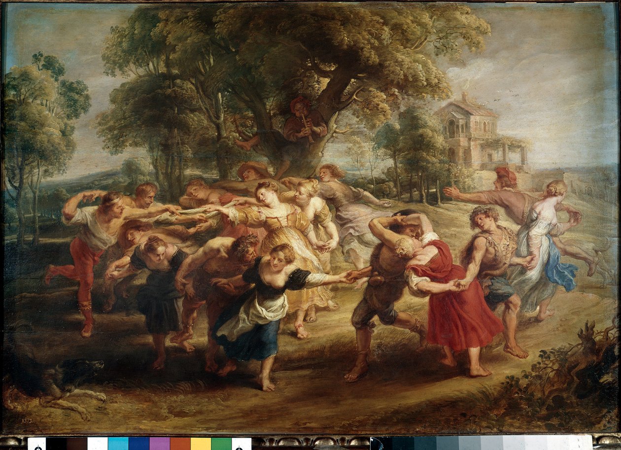 Paraszttánc (olaj, vászon alkotó: Peter Paul Rubens