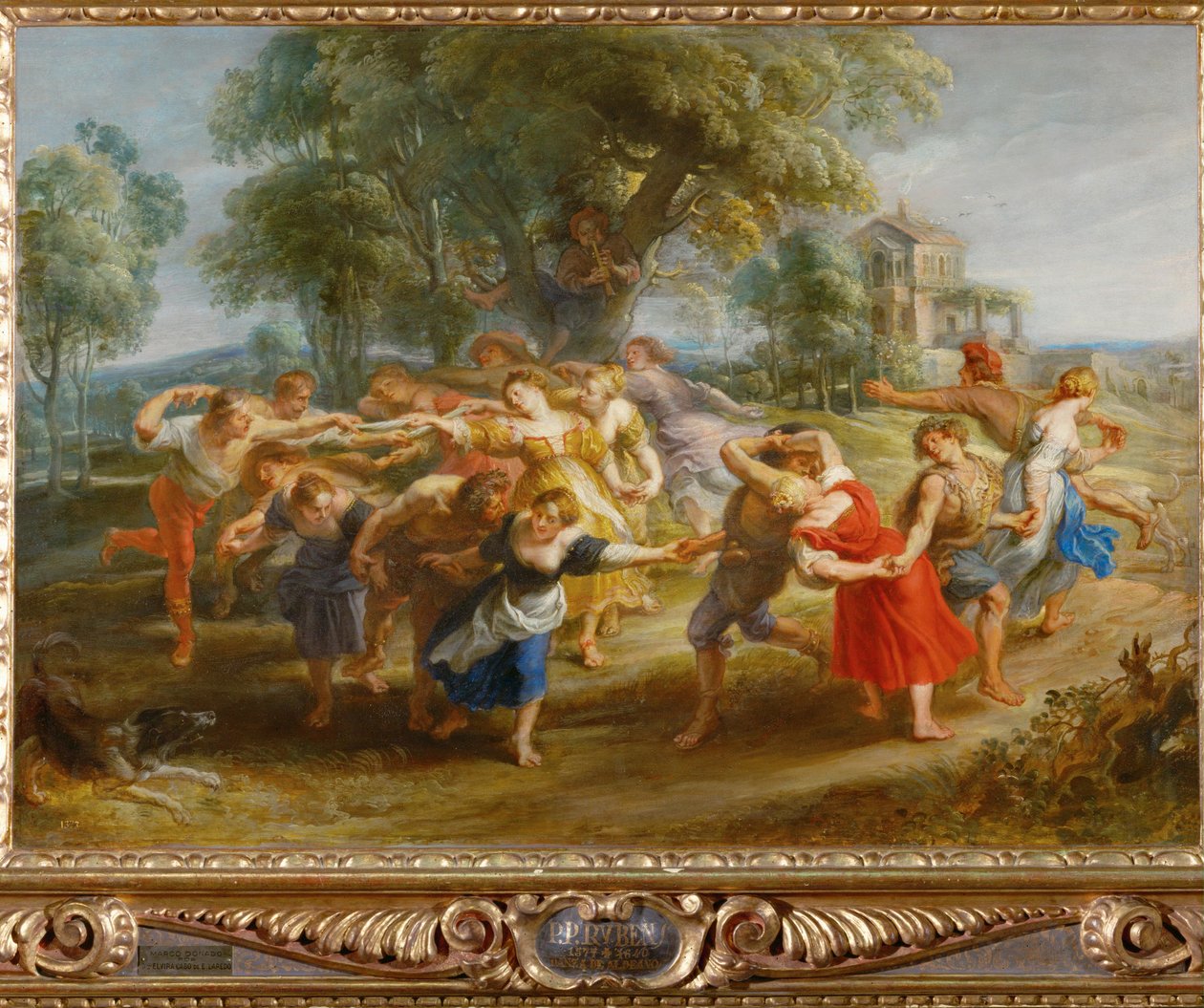 Parasztok tánca, 1630 körül (festmény, fa) alkotó: Peter Paul Rubens