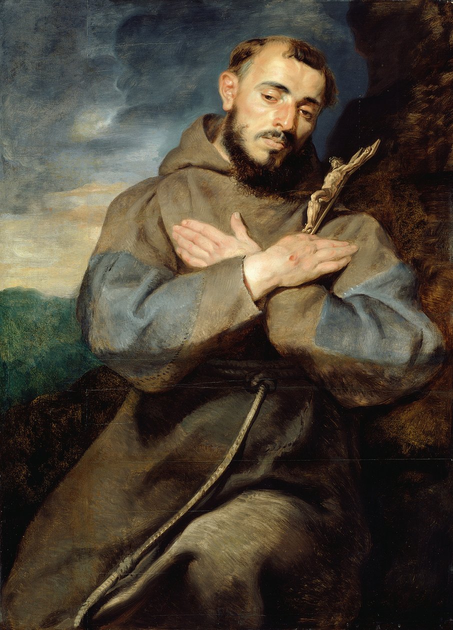 Szent Ferenc alkotó: Peter Paul Rubens