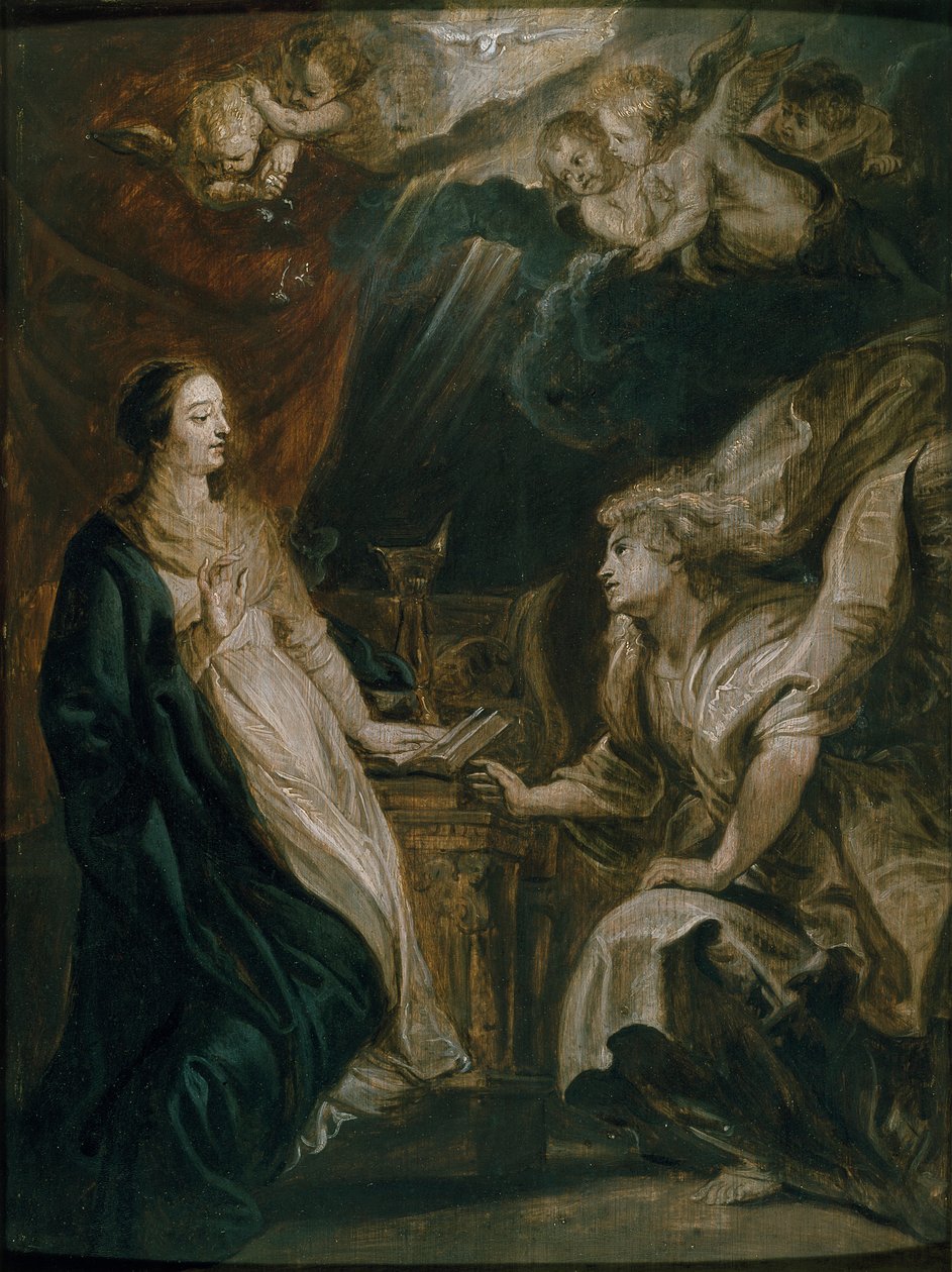 Az Angyali üdvözlet, c1609 alkotó: Peter Paul Rubens