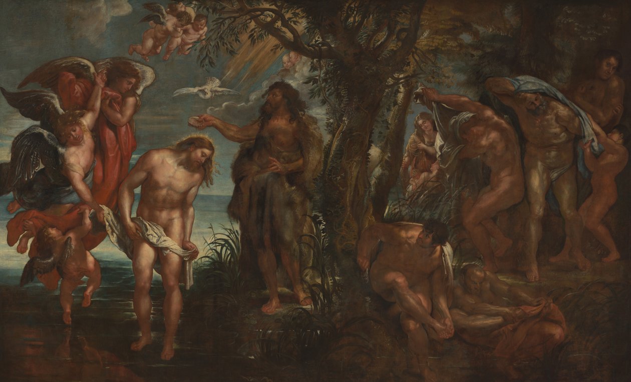 Krisztus megkeresztelkedése alkotó: Peter Paul Rubens