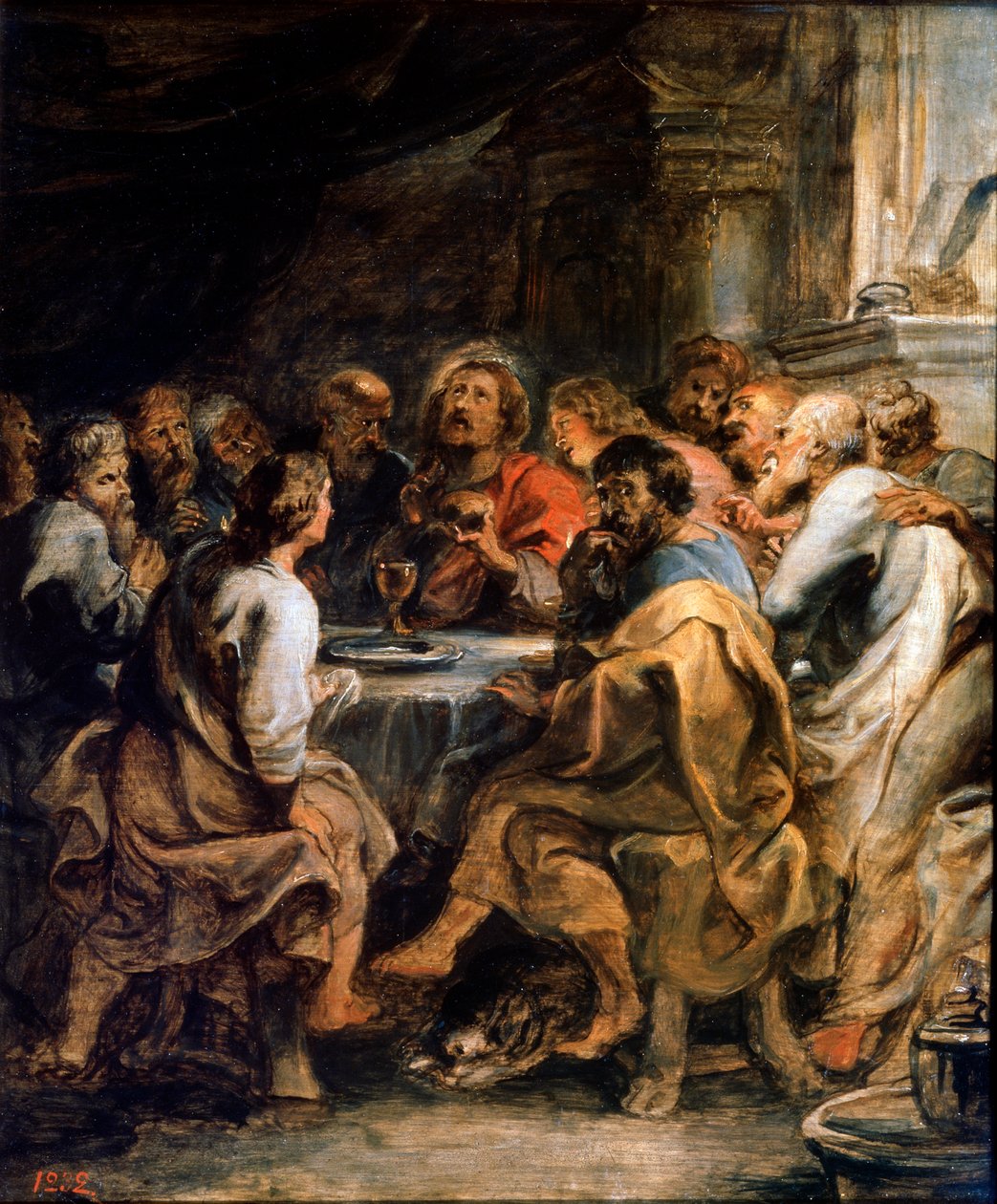Az utolsó vacsora, 1630-1631. alkotó: Peter Paul Rubens