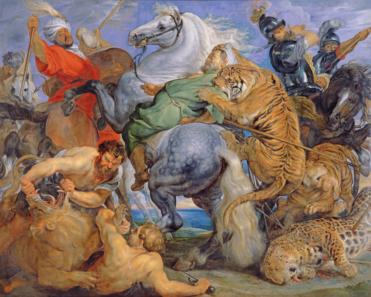 A tigrisvadászat, 1616 körül alkotó: Peter Paul Rubens