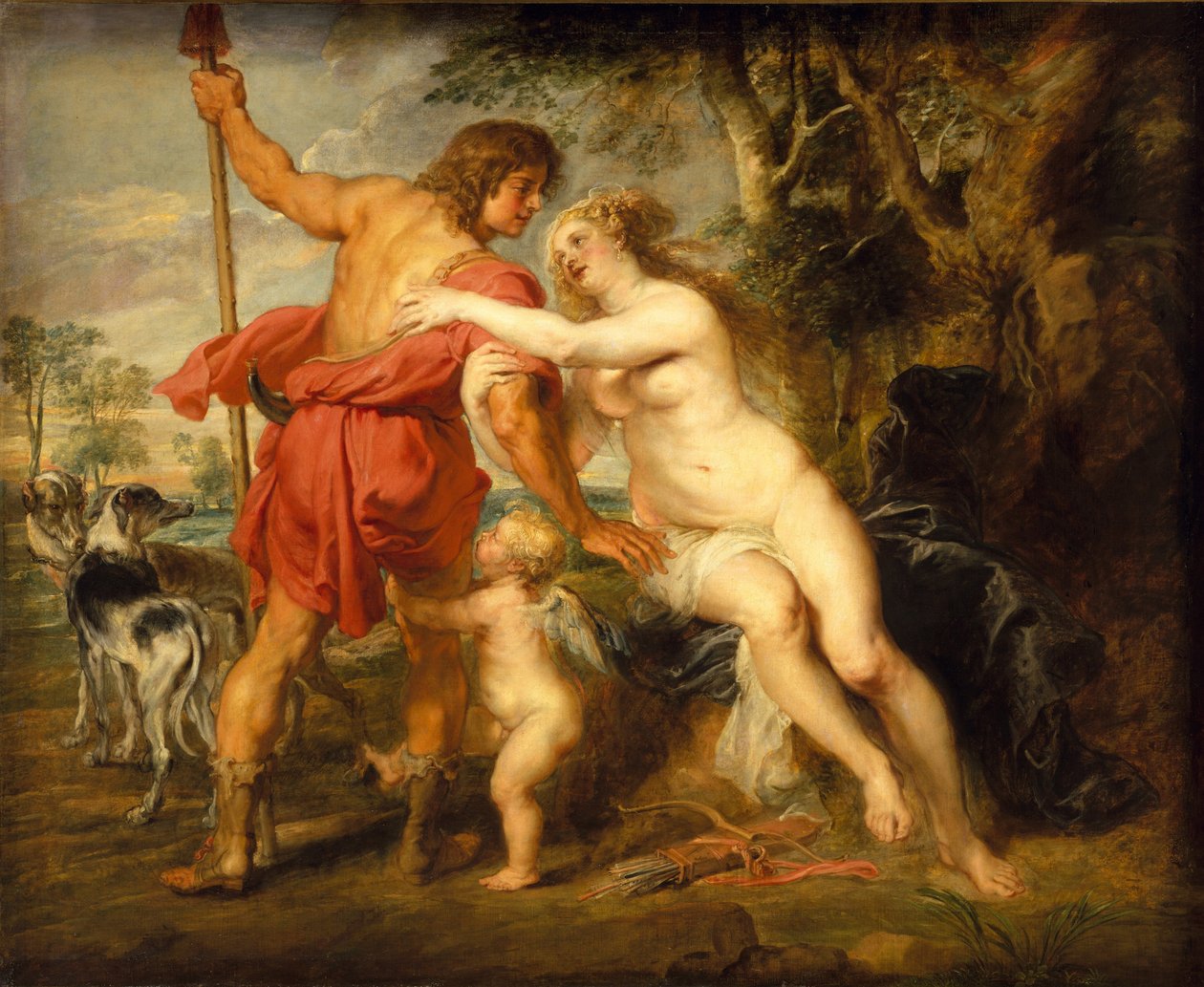 Vénusz és Adonisz, 1635 körül alkotó: Peter Paul Rubens