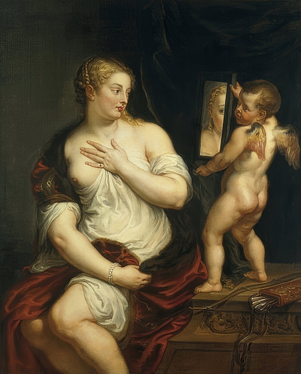 Vénusz és Ámor. 1606-11 körül alkotó: Peter Paul Rubens