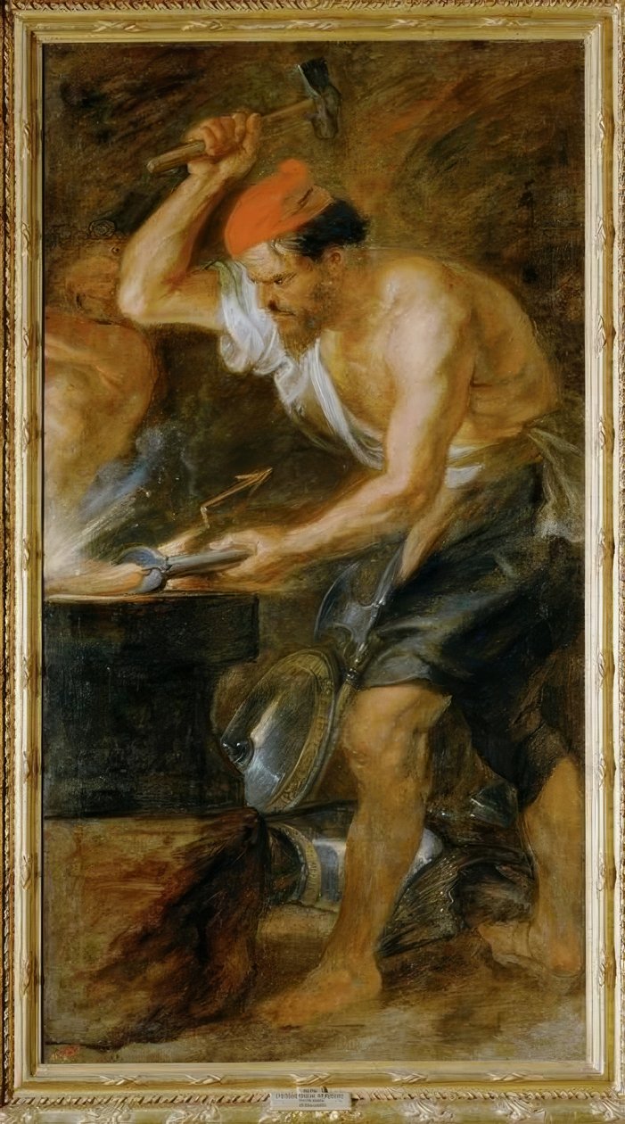 A Vulkán megkovácsolja a Jupiter villámát alkotó: Peter Paul Rubens