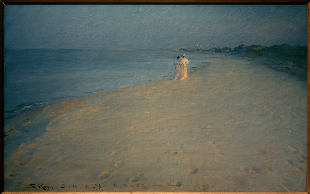Nyári este a déli tengerparton, Skagenben alkotó: Peder Severin Krøyer