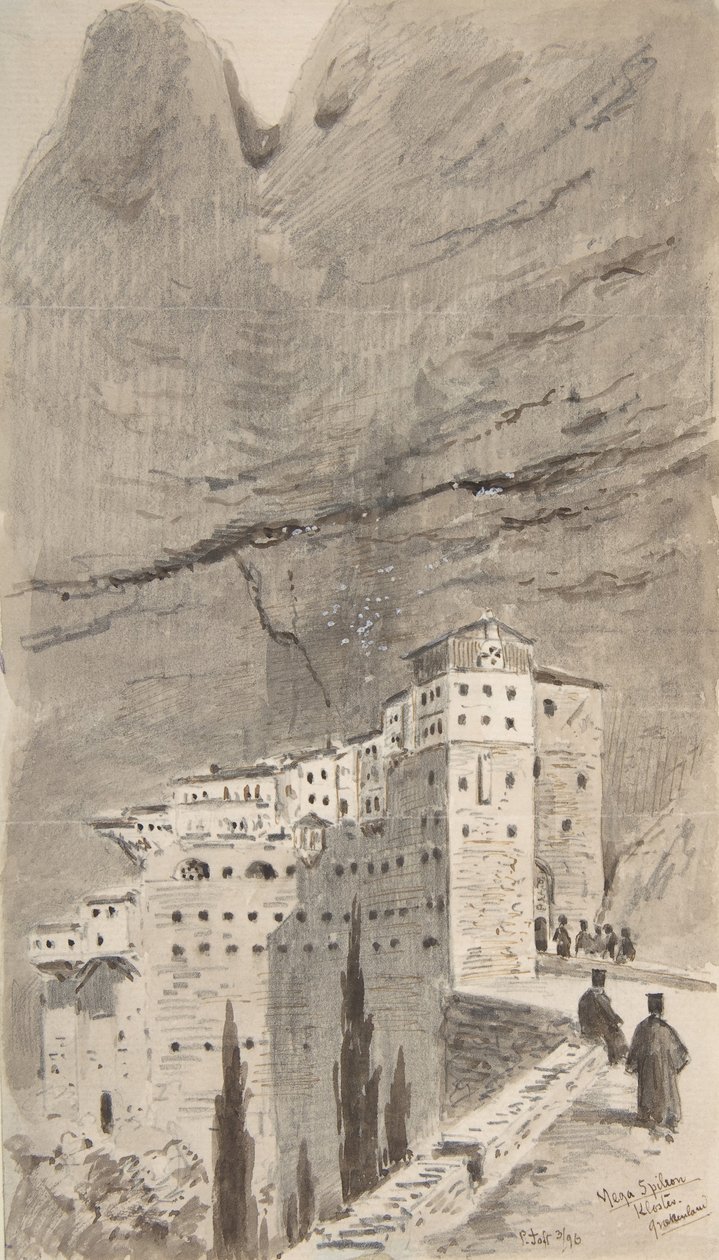 Mega Spileon kolostor, Görögország, 1896. alkotó: Peter Toft