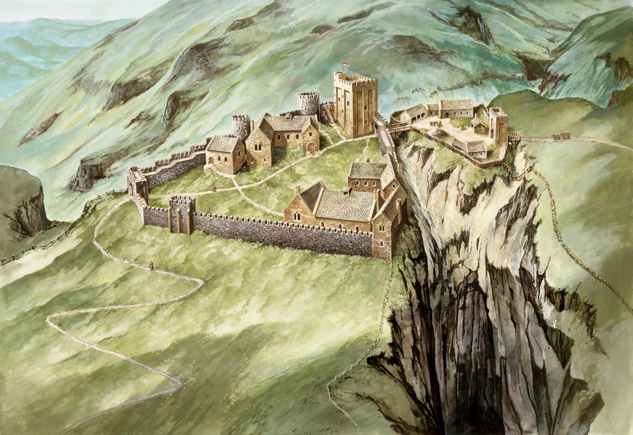 Peveril kastély, 14. század, 1990-2010 alkotó: Peter Urmston