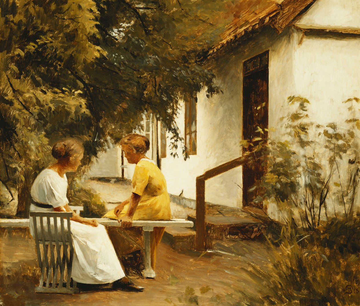 A kertben alkotó: Peter Vilhelm Ilsted