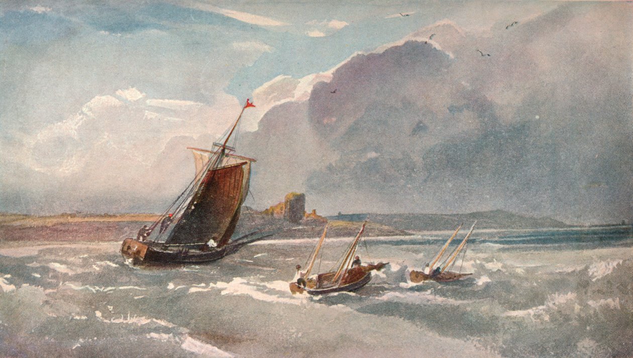 Nearing The Harbour, 1820 alkotó: Peter de Wint