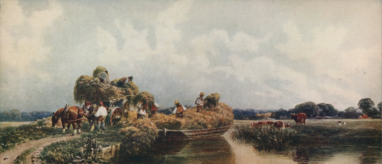 Római csatorna, Lincolnshire, c1840, c1915 alkotó: Peter de Wint
