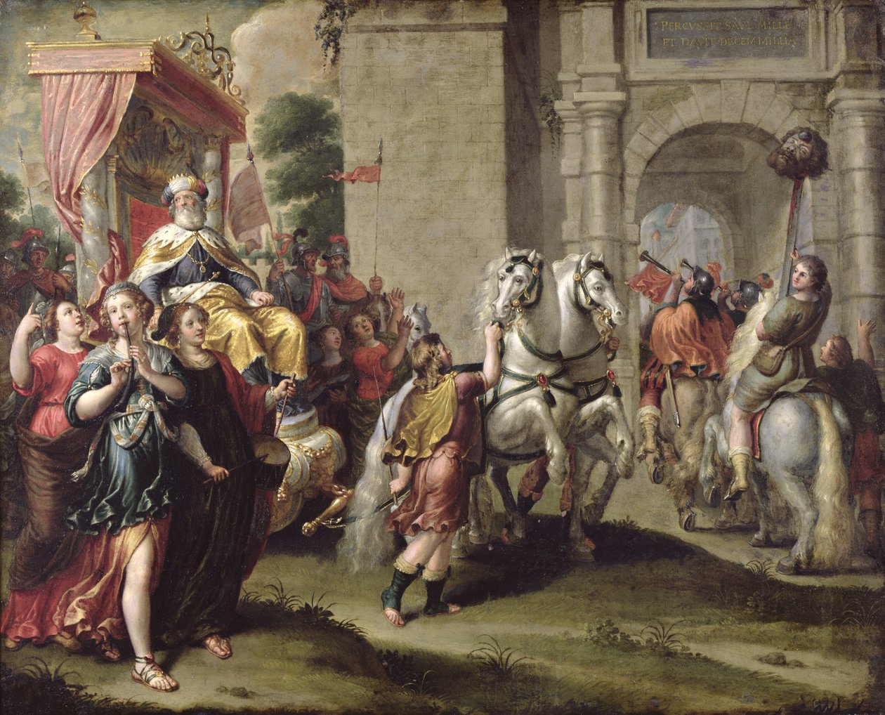 Dávid diadala, 1690 körül alkotó: Peter van Lint