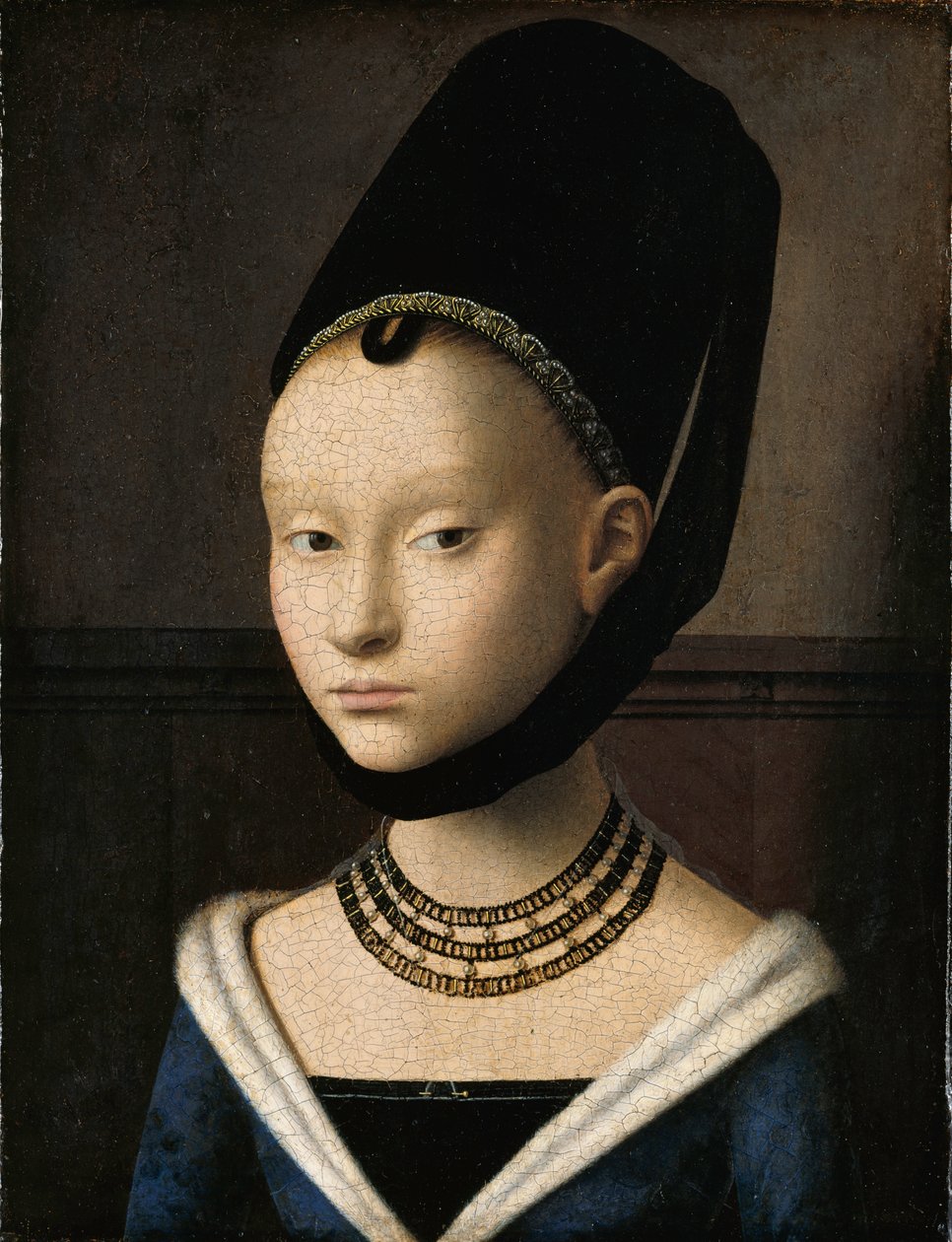 Fiatal nő portréja alkotó: Petrus Christus